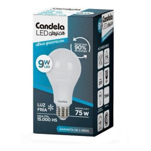 LAMPARA BULBO LED A60 9 WATT CANDELA - Vista 1