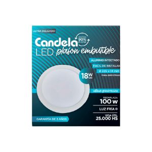 PANEL LED 18W REDONDO EMBUTIR CANDELA - Vista 1