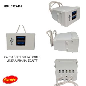 MODULO 1 CARGADOR USB 2A DOBLE DUNA / DUNA MAS EXULTT - Vista 1