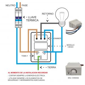 MODULO VARIADOR DE INTENSIDAD P/LAMPARAS LED DIMMER LINEA URBANA EXULTT - Vista 2