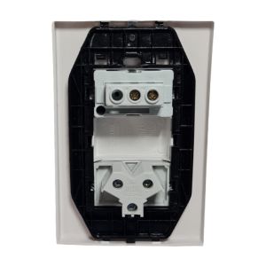 LLAVE ARMADA PUNTO Y TOMA JELUZ PLATINUM BLANCO - Vista 2