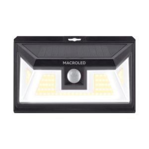 ARTEFACTO SOLAR DE PARED 5W CON SENSOR DE MOVIMIENTO 2 FUNCIONES IP65 MACROLED - Vista 3