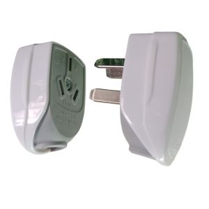 FICHA MACHO Y HEMBRA 3 PATAS 10A PREMIUM BLANCO EXULTT