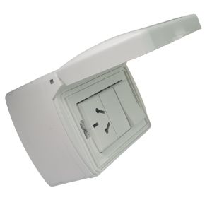 TAPA CAPSULADA EXTERIOR RIGIDA APLICAR  + 1 PUNTO Y TOMA ESPECIAL EXULTT - Vista 2