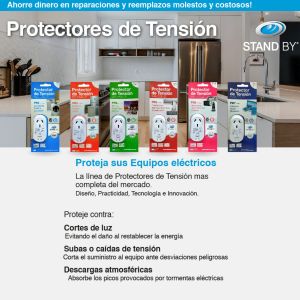 PROTECTOR DE TENSION 2200W LAVARROPA STAND BY - Vista 3