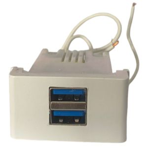 CARGADOR USB EXULTT URBANA 5V 3 AMPER DOBLE BLANCO