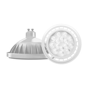 LAMPARA AR111 LED 15W 25º GU10 DE PVC BLANCA MACROLED - Vista 2