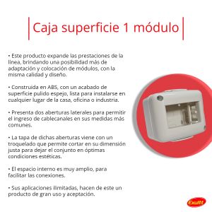 CAJA DE SUPERFICIE 1 MODULO (VACIA) URBANA EXULTT - Vista 4