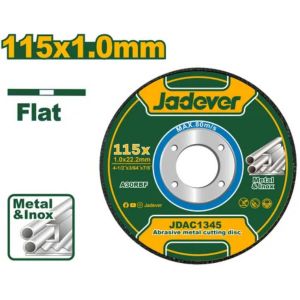 DISCO ABRASIVO PARA CORTE DE METAL 115MM JADEVER - Vista 1