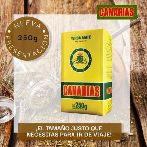 YERBA MATE CANARIAS 250 GR X 3 UNIDADES +  EDULCORANTE HILERET MATE LIQUIDO 200 ML - Vista 3