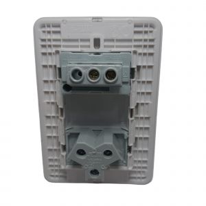 LLAVE LUZ PUNTO Y TOMA 10A ESPECIAL JELUZ VERONA MITO BL/BL - Vista 2