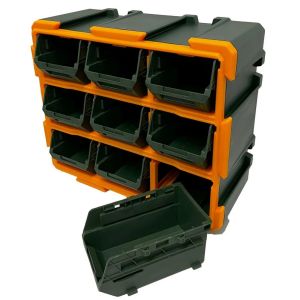 CAJA ORGANIZADORA 9 GAVETAS TORNILLOS LLAVES JADEVER - Vista 1