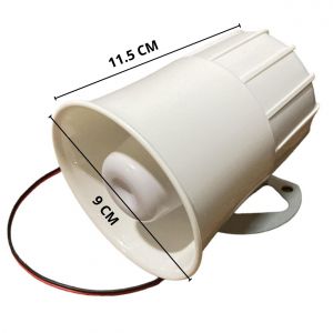 SIRENA DE INTERIOR 12V 20W 6 TONOS 120DB BLANCO PRONEXT - Vista 1