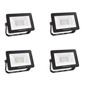 PACK X4 REFLECTOR LED SMD 50W FRIO IP65 ECO MACROLED