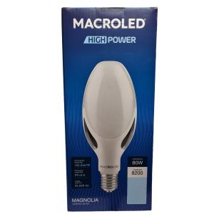 LAMPARA HIGHPOWER LED 80W E40 MAGNOLIA PVC/ALUM MACROLED - Vista 2