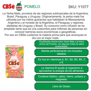 PAQUETE YERBA CBSE POMELO 500 GR - Vista 1