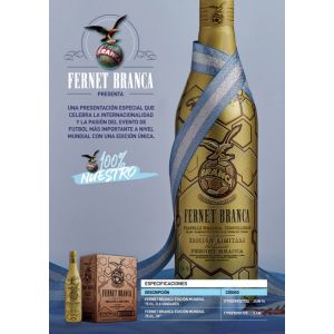 FERNET BRANCA MUNDIAL BOTELLA 750 ML X 3 UNIDADES - Vista 4