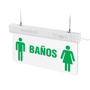 CARTEL DE BAÑOS LUMINOSO MACROLED