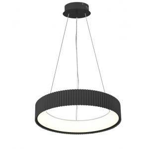 LAMPARA COLGANTE LED ACERO NEGRO 28W CAMBOYA DISEÑO MODERNO LEUK