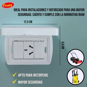 CAPSULADA EXTERIOR RIGIDA 1 TOMA ESPECIAL EXULTT URBANA - Vista 3