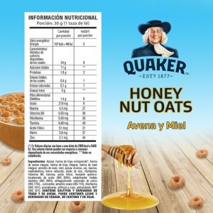 QUAKER CEREALES HONNEY NUT OATS 200 GR - Vista 2