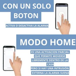 KIT 3 ALARMA INALAMBRICA WIFI + FREE APP CELULAR + GOOGLE HOME - Vista 7