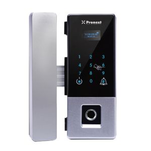 CERRADURA DE ACCESO PARA PUERTAS DE VIDRIO. TARJETA+HUELLA+CLAVE