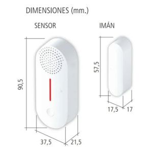SENSOR SMART MAGNETICO APERTURA PUERTA Y VENTANA C/ LUZ Y SONIDO TBCIN - Vista 1