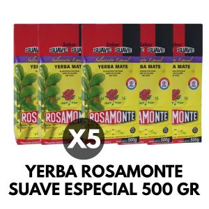 YERBA ROSAMONTE SUAVE ESPECIAL 500 GR X 5 UNIDADES - Vista 1