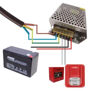 KIT ALARMA DE INCENDIO CON UPS Y BATERIA - Vista 1