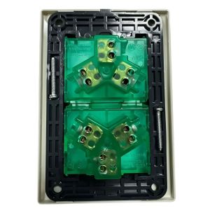 SET ARMADO TOMA CORRIENTE DOBLE 10A CAMBRE SIGLO XXII BLANCO - Vista 2