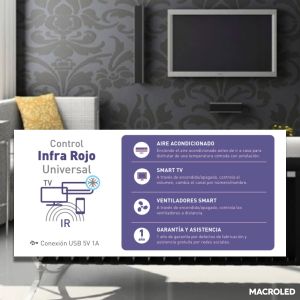 CONTROL REMOTO UNIVERSAL SMART INFRAROJO MACROLED - Vista 4