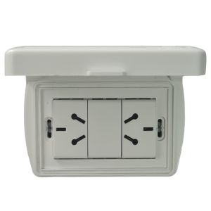 TAPA CAPSULADA EXTERIOR RIGIDA APLICAR + 2 TOMAS ESPECIAL 10A EXULTT URBANA