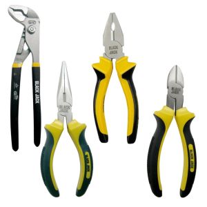 PINZA UNIVERSAL 8 '' + PINZA PUNTA RECTA 6 '' + ALICATE CORTE OBLICUO 8 '' + PICO DE LORO 10''