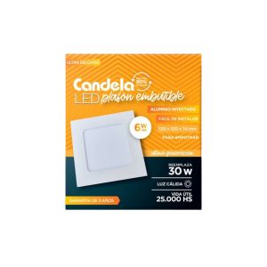 PANEL LED 6W CUADRADO EMBUTIR CANDELA - Vista 3