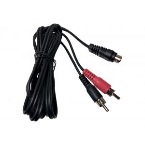 CABLE 2 PLUG RCA/ 1 PLUG MINI DIN 4C A 2C 1.8 MTS ZURICH