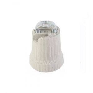 PORTALAMPARA CERAMICO E27 CON PUENTE MACROLED