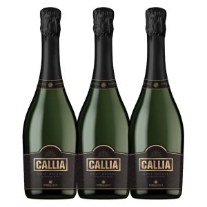 VINO ESPUMANTE CALLIA CHAMPAGNE BRUT NATURE 750 CC X3 UNIDADES
