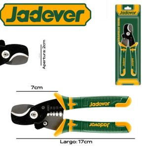 PINZA CORTA PELACABLE 180MM 4 MEDIDAS JADEVER - Vista 1