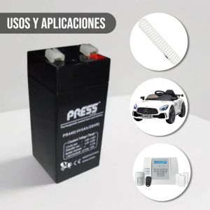 BATERIA DE GEL DE 4V 4 AH PRESS - Vista 3
