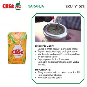 YERBA CBSE NARANJA 500 GR X 12 UNIDADES - Vista 3