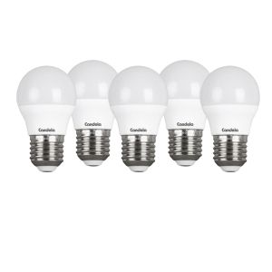 LAMPARA GOTA LED 5 WATT CANDELA LUZ FRIA X 5 UNIDADES