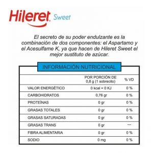 EDULCORANTE HILERET SWEET 400 SOBRES X 3 UNIDADES - Vista 1