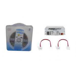 CINTA LED 24W FRIO 12V + FUENTE DE 12V COMPLETO MACROLED
