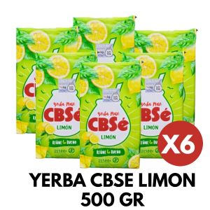 PAQUETE YERBA CBSE LIMON 500 GR X 6 UNIDADES - Vista 1