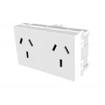 MODULO TOMA DOBLE 10A JELUZ PLATINUM BLANCO