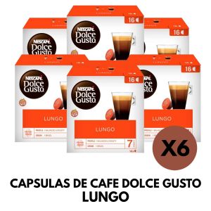 CAPSULAS DE CAFE DOLCE GUSTO LUNGO X 6 CAJAS - Vista 1