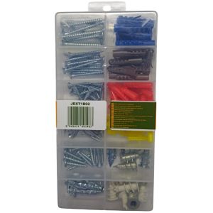 KIT TORNILLOS Y TARUGOS PARA MADERA -140 PIEZAS - JADEVER - Vista 1