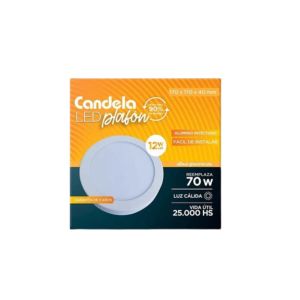 PANEL LED 12W REDONDO APLICAR CANDELA - Vista 3