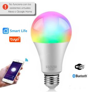 LAMPARA LED SMART 9W WIFI RGB DIMERIZABLE CELULAR APP - Vista 1